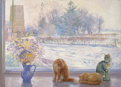 Prospettiva invernale con gatti da Timothy Easton